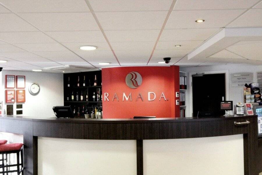 Ramada London Stansted Airport front desk, lobby