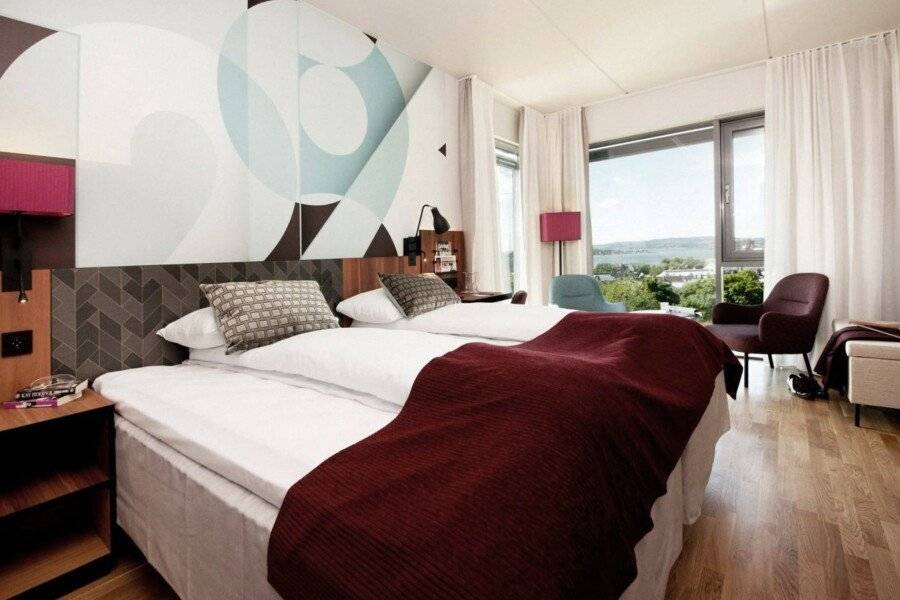 Scandic Solli hotel bedroom,ocean view