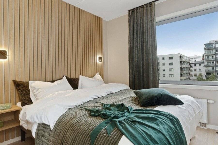 BJØRVIKA APARTMENTS, Teaterplassen, city center hotel bedroom