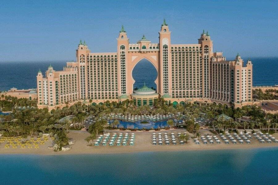 Atlantis, The Palm facade, beach, outdoor pool