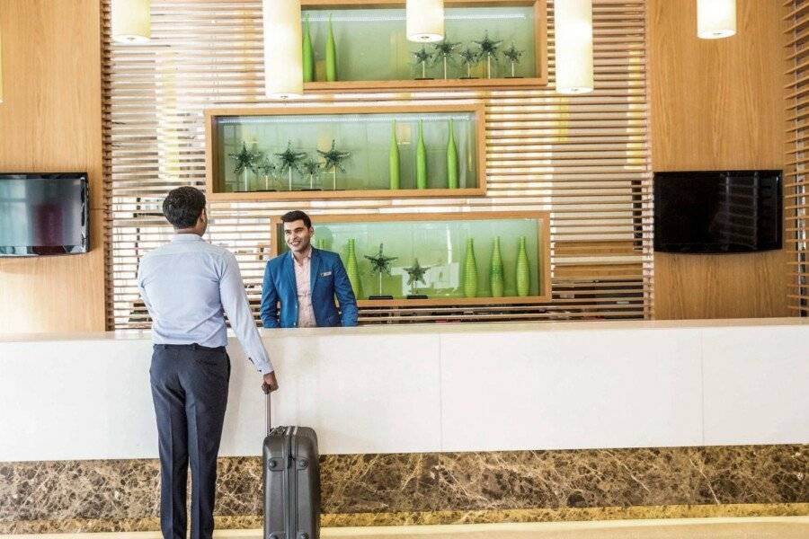 Ibis Deira Creekside front desk,lobby,