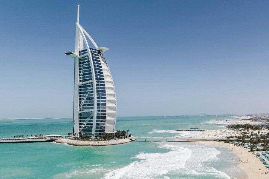 Jumeirah Burj Al Arab facade,ocean view