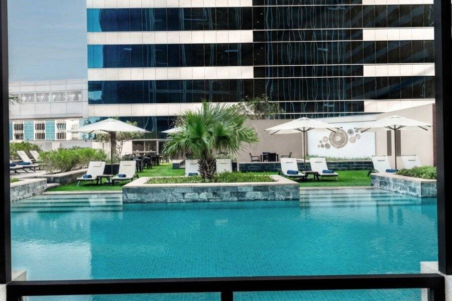 The H infinity pool,outdoor pool,spa,hotel facade