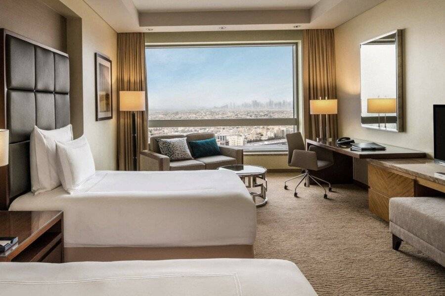 Swissôtel Al Ghurair hotel bedroom,ocean view