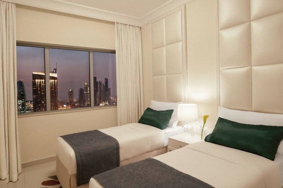 DAMAC Maison Mall Street hotel bedroom,ocean view