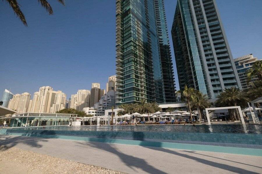 DoubleTree by Hilton Jumeirah Beach outdoor pool,hotel facade