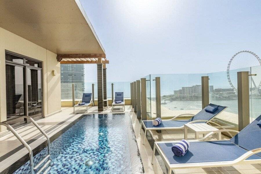 Roda Amwaj Suites Jumeirah Beach Residence rooftop pool,ocean view