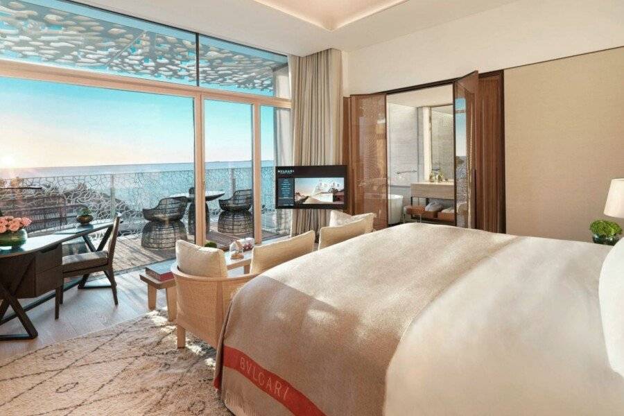 Bulgari Resort hotel bedroom,balcony,ocean view