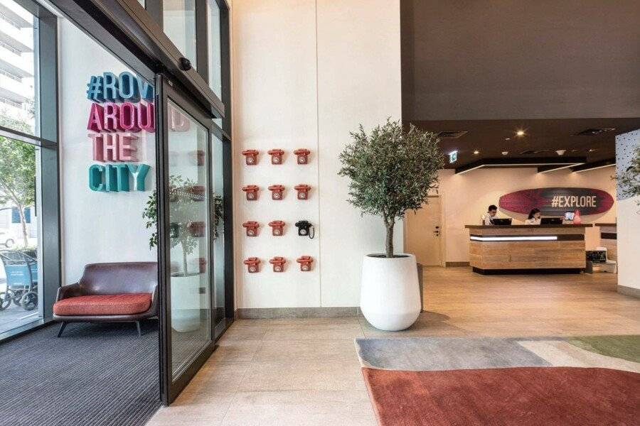 Rove Marina lobby, front desk