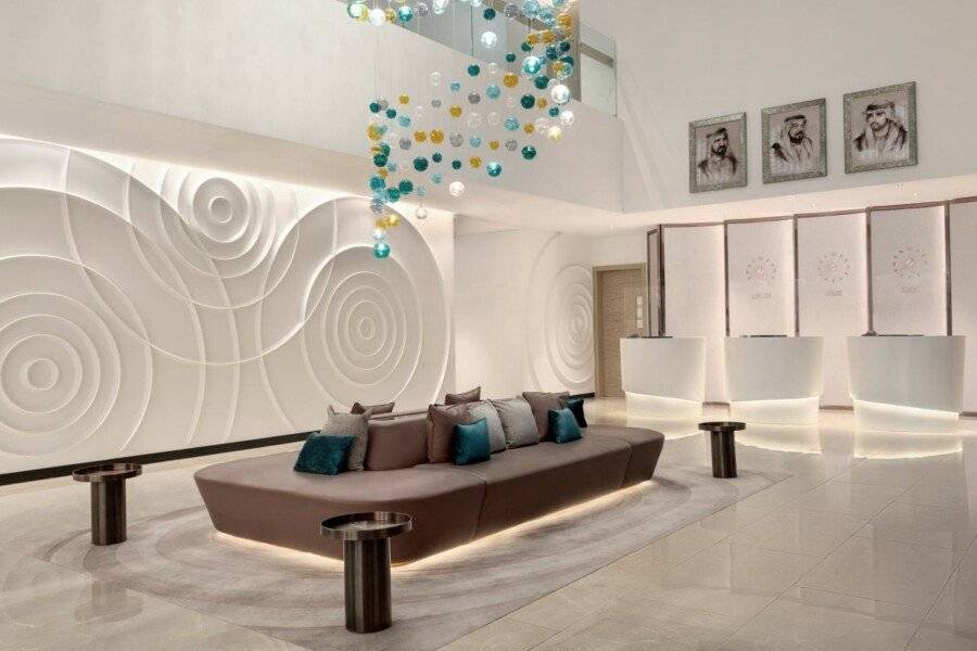 Wyndham Deira lobby, front desk