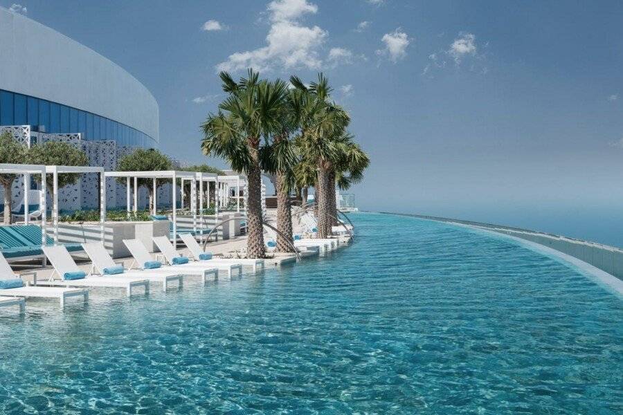 Address Beach Resort rooftop pool,infinity pool,outdoor pool,pool,ocean view