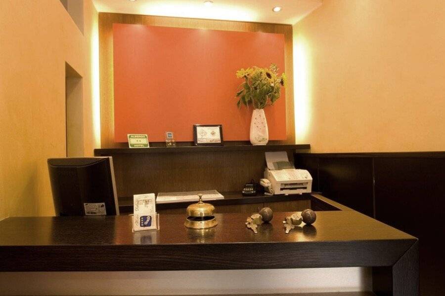 Hotel Delizia front desk, lobby, 