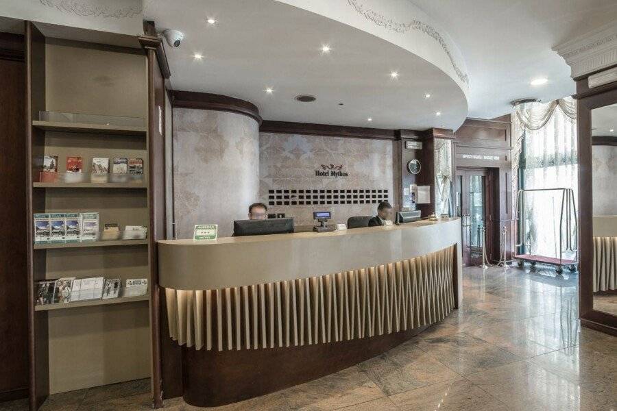 Hotel Mythos lobby,front desk