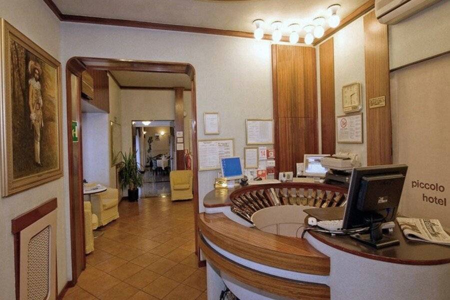 Piccolo Hotel lobby,front desk,