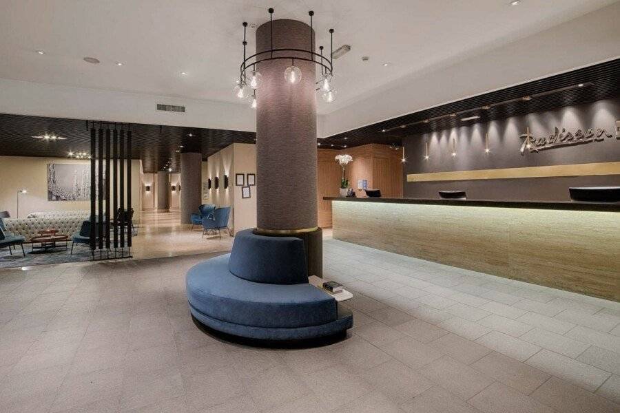 Radisson Blu Hotel lobby,front desk