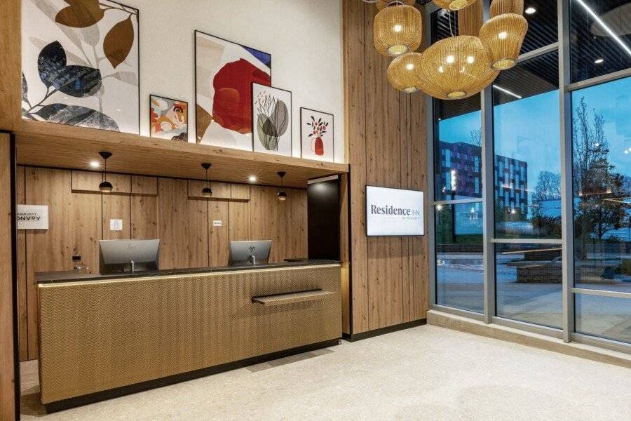 Residence Inn by Marriott Paris Charles de Gaulle Central Airport front desk, lobby