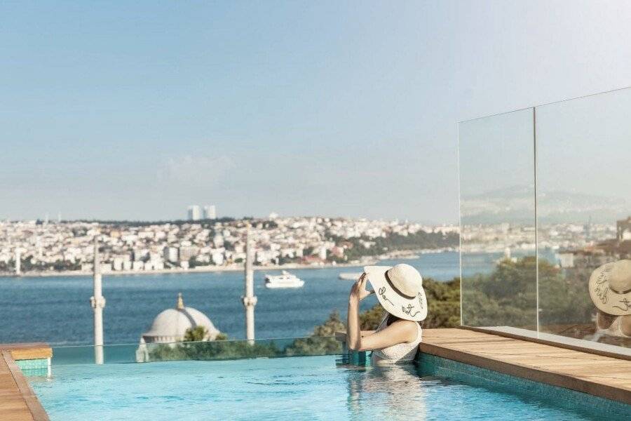 The Ritz-Carlton, at the Bosphorus infinity pool,ocean view