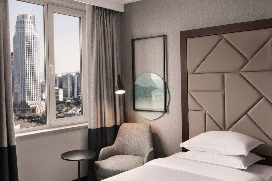 Sheraton Levent hotel bedroom,ocean view