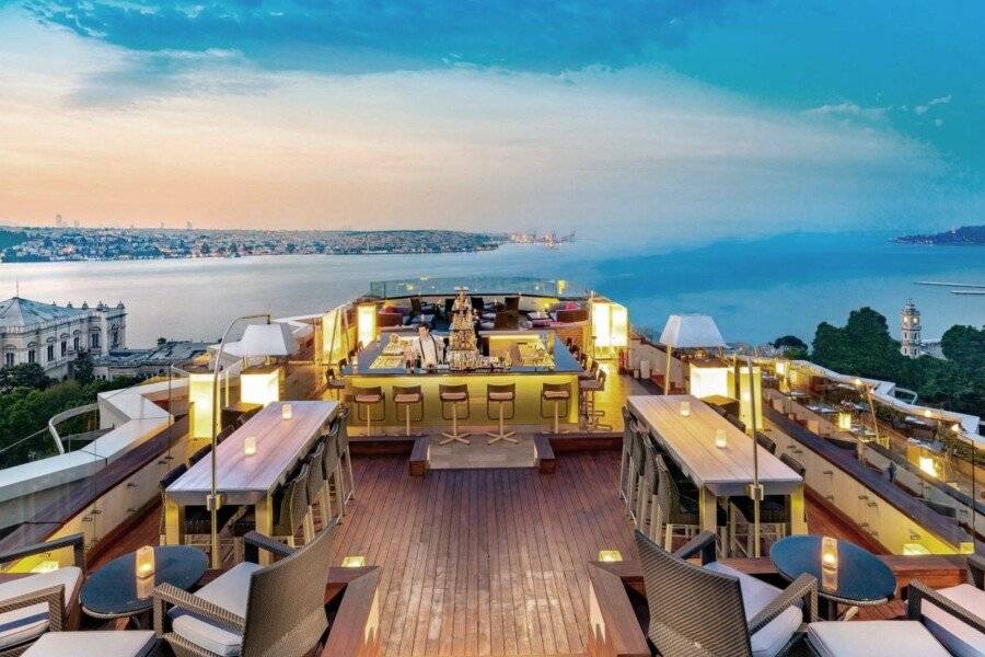 Swissotel The Bosphorus rooftop pool,restaurant,ocean view