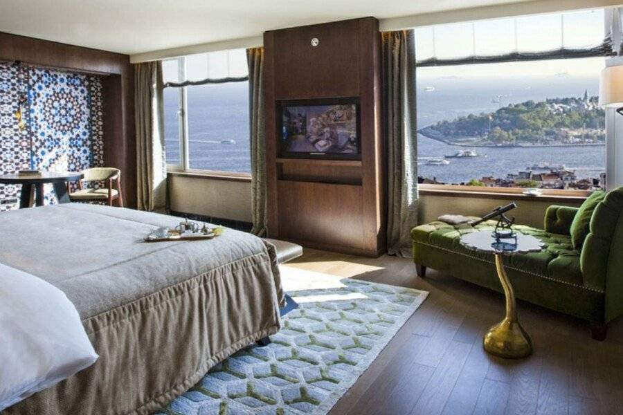 The Marmara Taksim hotel bedroom,ocean view