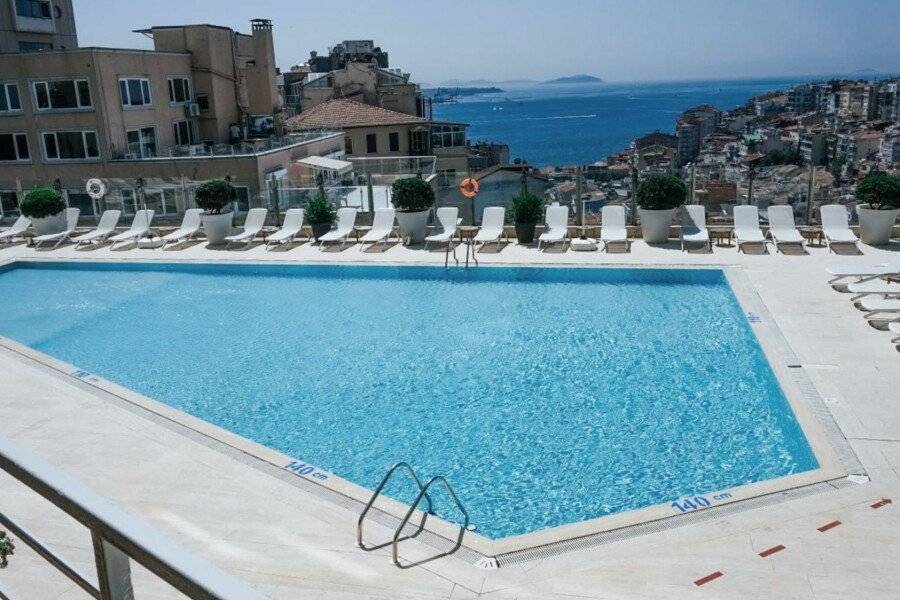 The Marmara Taksim outdoor pool,ocean view