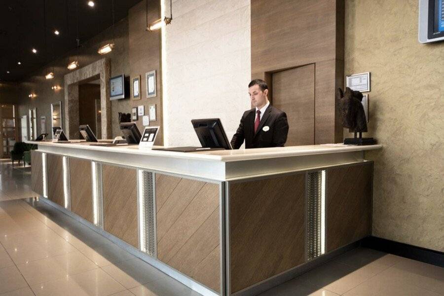 WOW Airport Hotel front desk, lobby