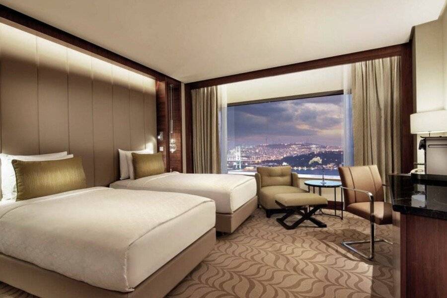 Conrad Bosphorus hotel bedroom,ocean view