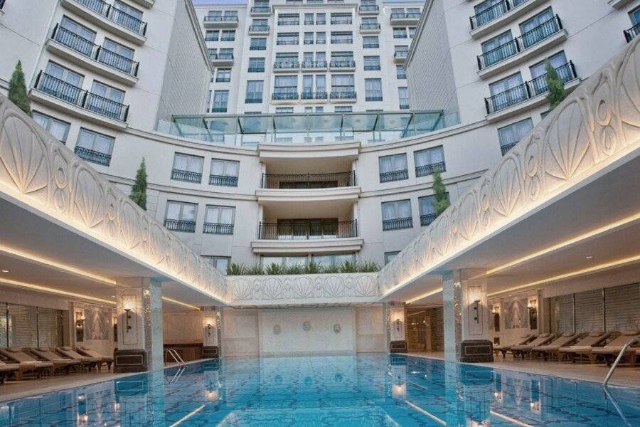 CVK Park Bosphorus Hotel facade, indoor pool