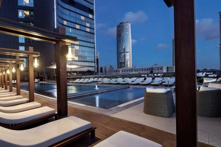 Hilton Bomonti rooftop pool, outdoor pool