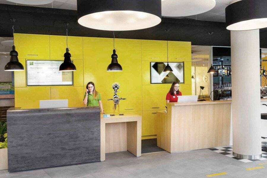 Ibis Styles Budapest City front desk,lobby,