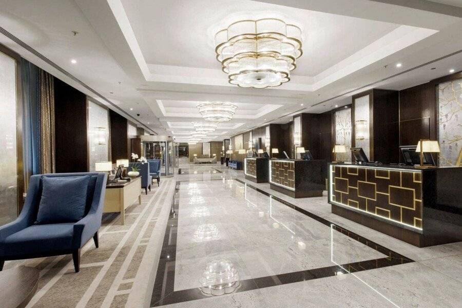 Hilton lobby,front desk