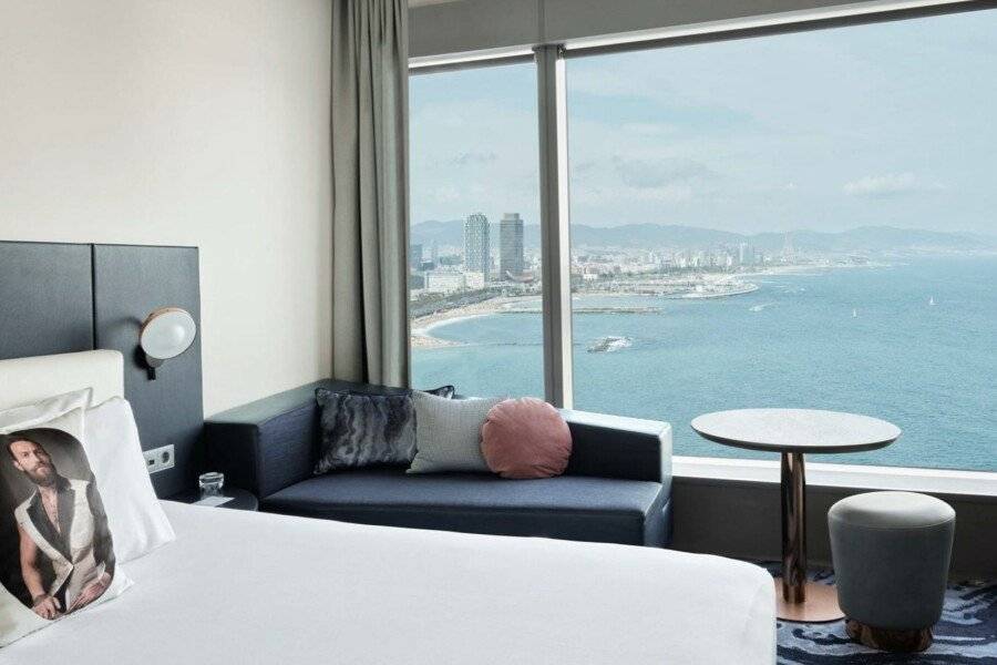 W hotel bedroom,ocean view