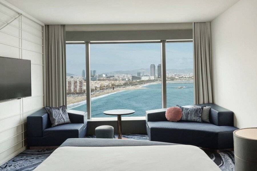 W hotel bedroom,ocean view