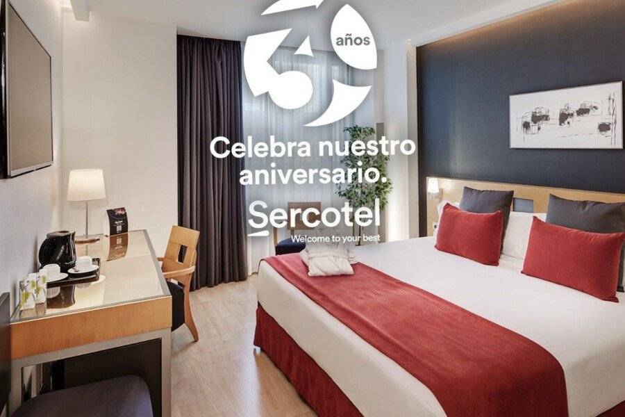 Sercotel Caspe hotel bedroom