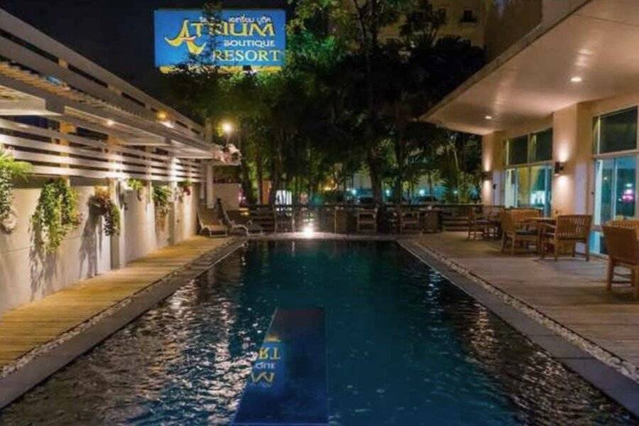 Atrium Boutique Hotel outdoor pool,restaurant