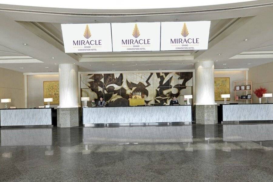 Miracle Grand Convention Hotel lobby,front desk