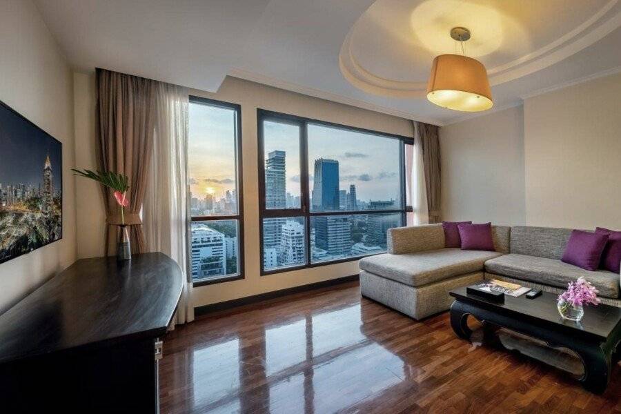 Bandara Suites Silom, hotel bedroom,ocean view