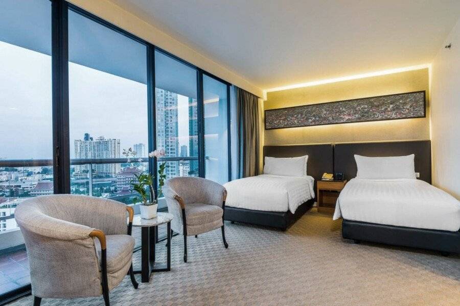 Chatrium Residence Sathon hotel bedroom,ocean view