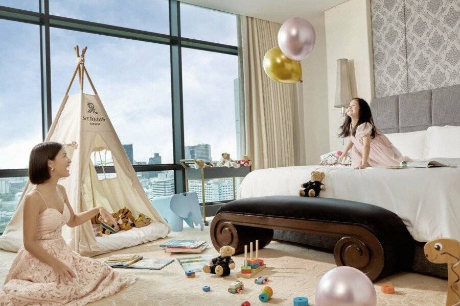 The St. Regis hotel bedroom,kids play area