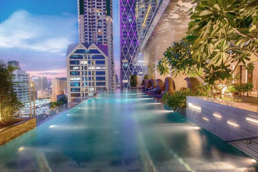 Eastin Grand Hotel Sathorn rooftop pool,infinity pool,spa,ocean view