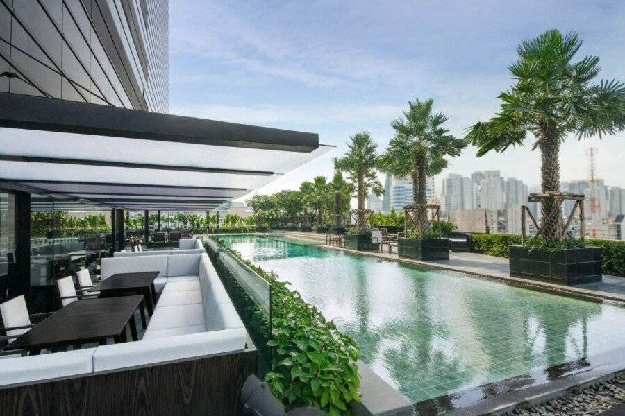 Holiday Inn Sukhumvit, an IHG Hotel rooftop pool, outdoor pool, garden, ocean view