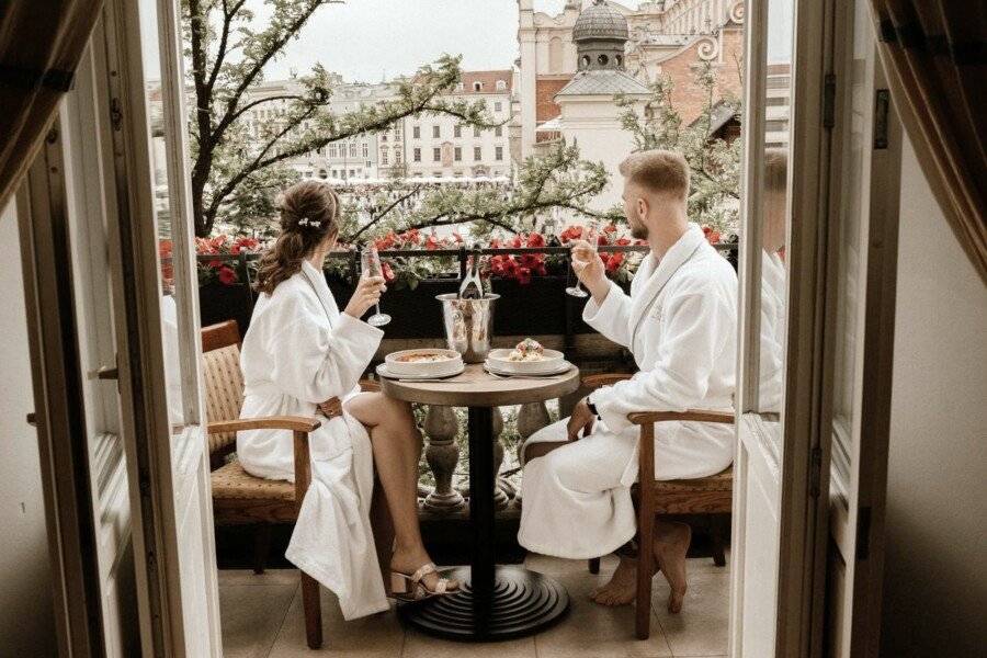 The Bonerowski Palace balcony,restaurant