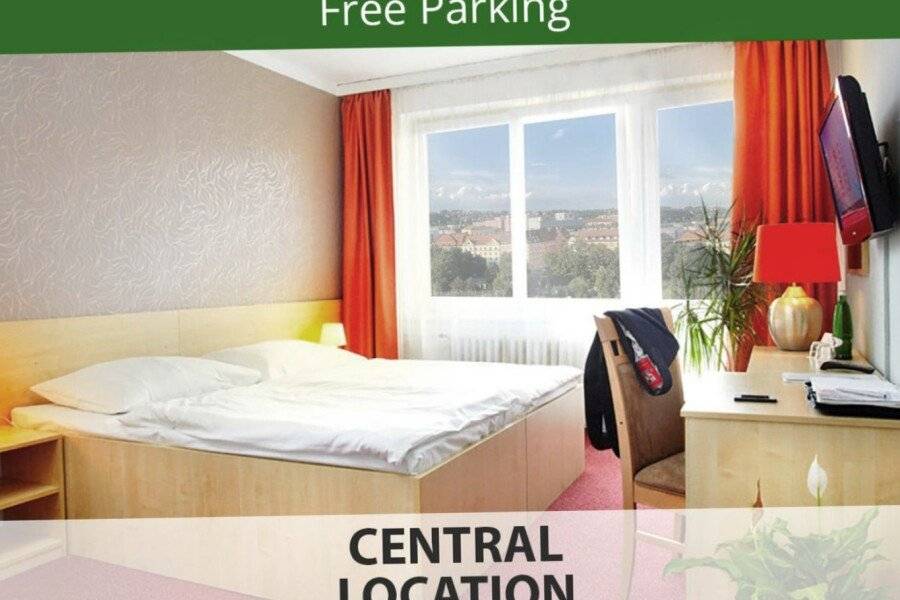 Charles Central hotel bedroom,parking