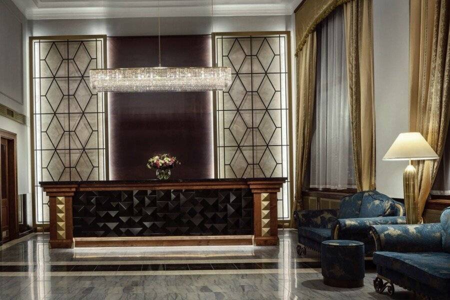 Art Deco Imperial Hotel lobby,front desk,