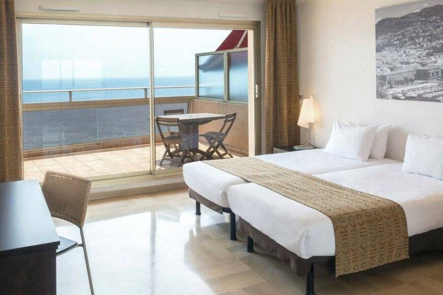 Aparthotel Adagio Promenade des Anglais hotel bedroom,balcony,ocean view