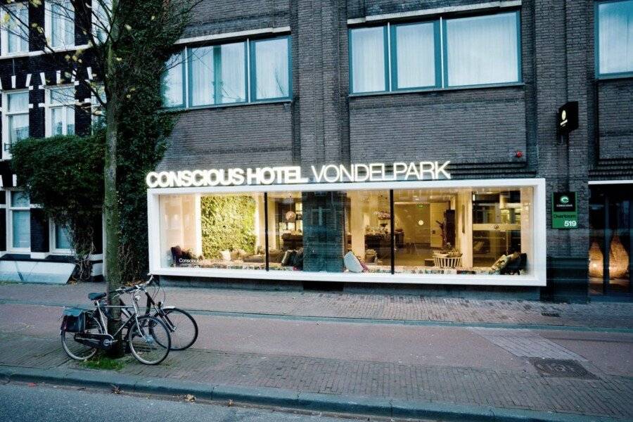 Conscious Hotel Vondelpark facade, hotel facade