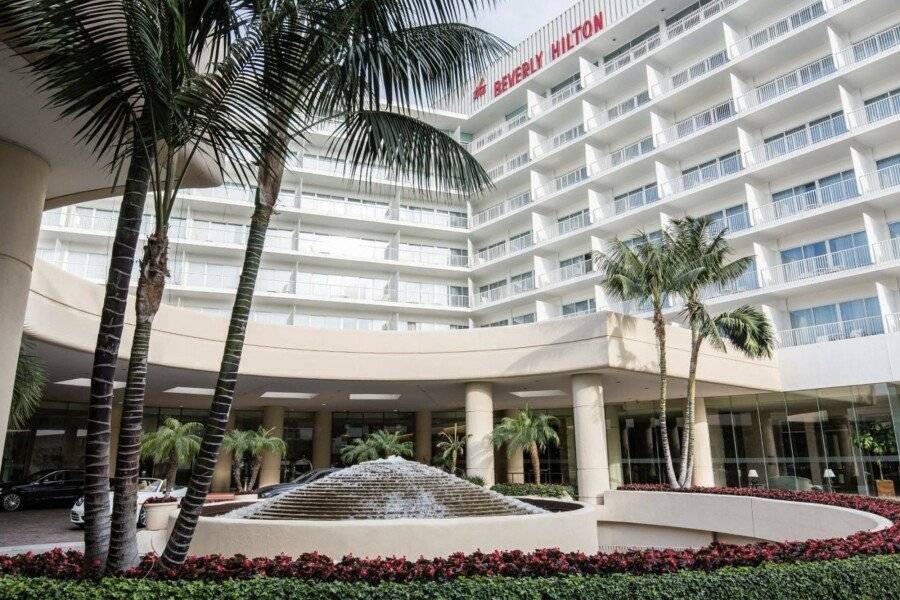 The Beverly Hilton facade