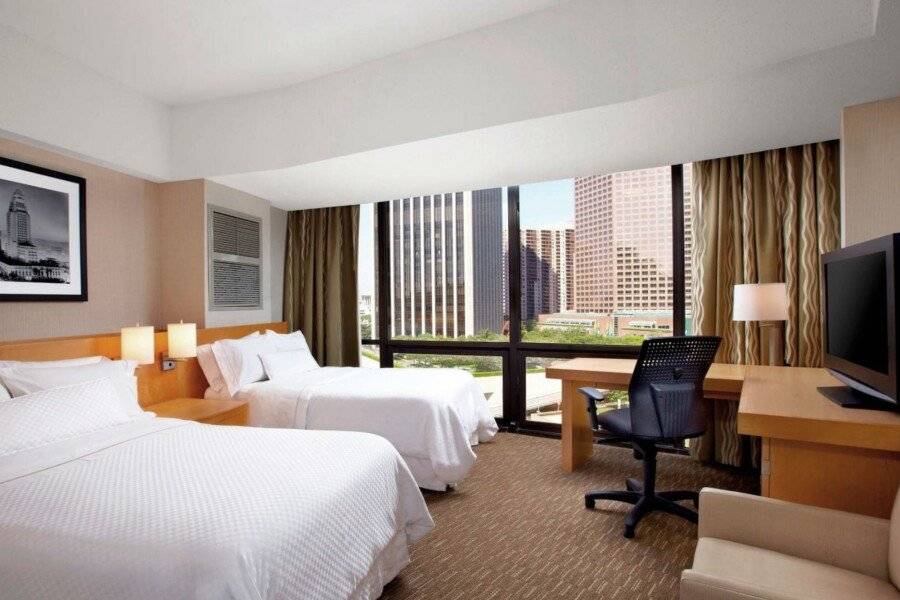 The Westin Bonaventure Hotel & Suites, hotel bedroom,city view