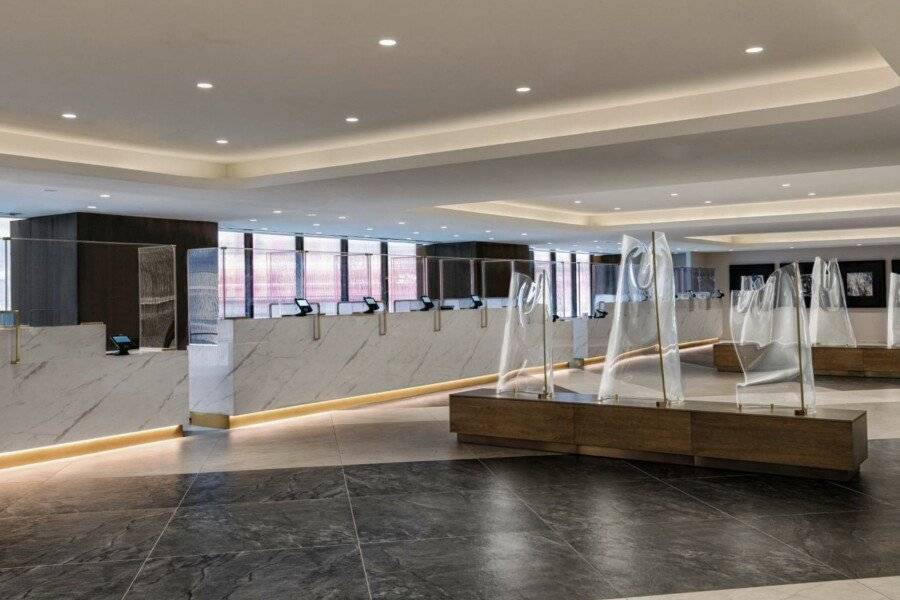 New York Marriott Marquis lobby,front desk,