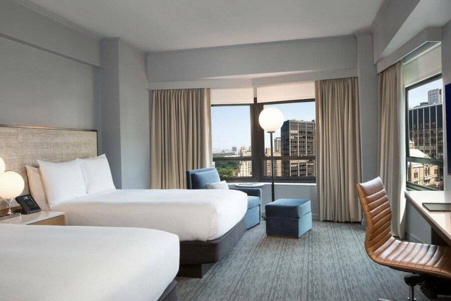 New York Hilton Midtown hotel bedroom